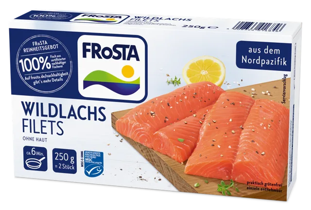 Frosta Wildlachsfilet Verpackung